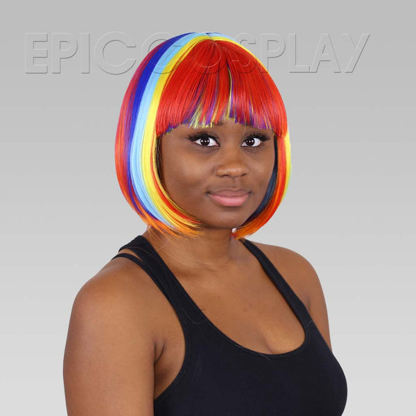 Signature - Rainbow Bob Multi Color Wig