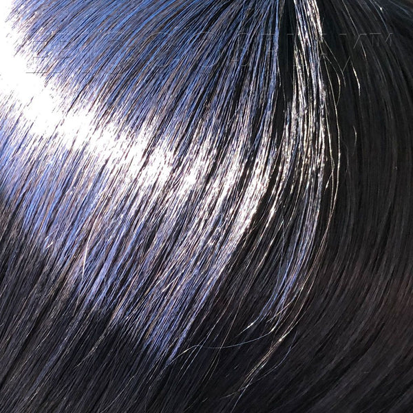 Signature – Black Blue Medium Length Wig with Bangs
