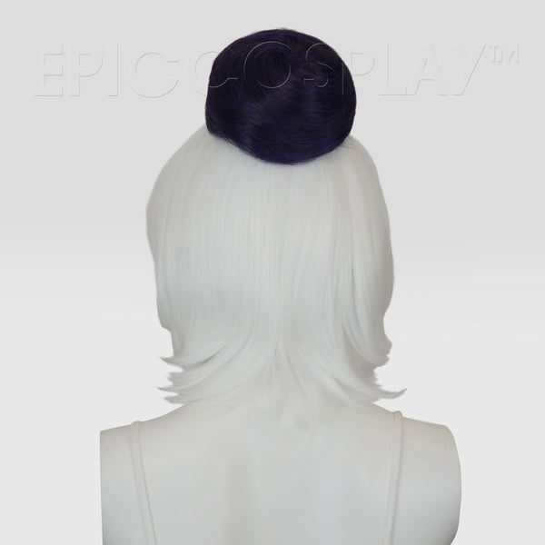 Hair Bun Extension - Purple Black Fusion